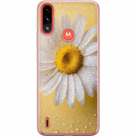 Mobiele hoes voor Motorola Moto E7 Power met Porseleinbloem ontwerp