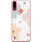 Mobiele hoes voor Motorola Moto E7 Power met Bloemen ontwerp