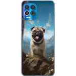 Mobiele hoes voor Motorola Edge S met Blije Hond ontwerp