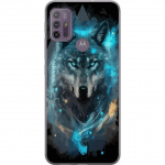 Mobiele hoes voor Motorola Moto G10 met Wolf ontwerp