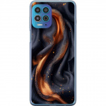 Mobiele hoes voor Motorola Moto G100 met Vurig zijde ontwerp