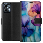 Portemonnee-hoesje voor Motorola Moto G13 met Magische bloemen ontwerp