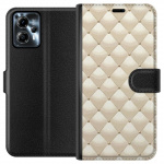 Portemonnee-hoesje voor Motorola Moto G13 met Goudglans ontwerp