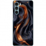 Mobiele hoes voor Motorola Moto G200 5G met Vurig zijde ontwerp