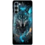 Mobiele hoes voor Motorola Moto G200 5G met Wolf ontwerp