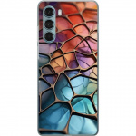 Mobiele hoes voor Motorola Moto G200 5G met Metallic patroon ontwerp