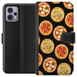Portemonnee-hoesje voor Motorola Moto G23 met Pizza ontwerp
