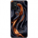 Mobiele hoes voor Motorola Moto G30 met Vurig zijde ontwerp