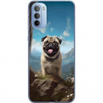 Mobiele hoes voor Motorola Moto G31 met Blije Hond ontwerp