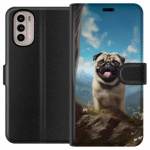Portemonnee-hoesje voor Motorola Moto G41 met Blije Hond ontwerp