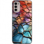 Mobiele hoes voor Motorola Moto G41 met Metallic patroon ontwerp