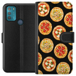 Portemonnee-hoesje voor Motorola Moto G50 met Pizza ontwerp