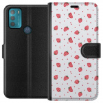 Portemonnee-hoesje voor Motorola Moto G50 met Aardbeien ontwerp