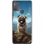 Mobiele hoes voor Motorola Moto G50 met Blije Hond ontwerp