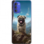 Mobiele hoes voor Motorola Moto G51 5G met Blije Hond ontwerp Mobiele hoes voor Motorola Moto G51 5G met Blije Hond ontwerp