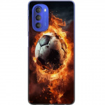 Mobiele hoes voor Motorola Moto G51 5G met Voetbal ontwerp