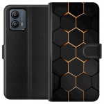 Portemonnee-hoesje voor Motorola Moto G53 met Luxe Patroon ontwerp Portemonnee-hoesje voor Motorola Moto G53 met Luxe Patroon ontwerp