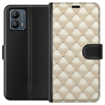 Portemonnee-hoesje voor Motorola Moto G53 met Goudglans ontwerp