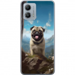 Mobiele hoes voor Motorola Moto G53 met Blije Hond ontwerp
