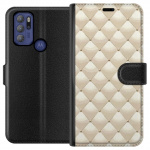 Portemonnee-hoesje voor Motorola Moto G60S met Goudglans ontwerp