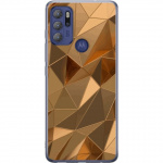 Mobiele hoes voor Motorola Moto G60S met 3D Goud ontwerp