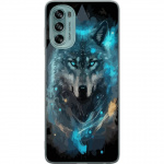 Mobiele hoes voor Motorola Moto G62 5G met Wolf ontwerp