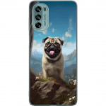 Mobiele hoes voor Motorola Moto G62 5G met Blije Hond ontwerp