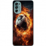 Mobiele hoes voor Motorola Moto G62 5G met Voetbal ontwerp