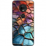 Mobiele hoes voor Motorola Moto G7 met Metallic patroon ontwerp