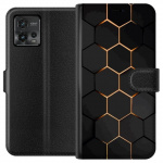 Portemonnee-hoesje voor Motorola Moto G72 met Luxe Patroon ontwerp Portemonnee-hoesje voor Motorola Moto G72 met Luxe Patroon ontwerp