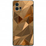 Mobiele hoes voor Motorola Moto G72 met 3D Goud ontwerp