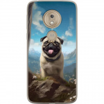 Mobiele hoes voor Motorola Moto G7 Play met Blije Hond ontwerp