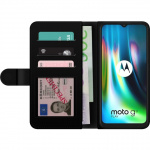 Portemonnee-hoesje voor Motorola Moto G9 Play met Glasachtig ontwerp