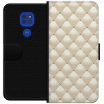 Portemonnee-hoesje voor Motorola Moto G9 Play met Goudglans ontwerp