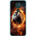 Mobiele hoes voor Motorola Moto G9 Play met Voetbal ontwerp