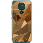 Mobiele hoes voor Motorola Moto G9 Play met 3D Goud ontwerp