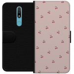 Portemonnee-hoesje voor Nokia 2.4 met Kersen ontwerp