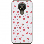 Mobiele hoes voor Nokia 3.4 met Aardbeien ontwerp