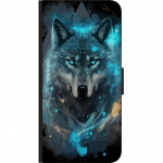 Portemonnee-hoesje voor Nokia 5.4 met Wolf ontwerp Portemonnee-hoesje voor Nokia 5.4 met Wolf ontwerp