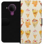 Portemonnee-hoesje voor Nokia 5.4 met Glasachtig ontwerp Portemonnee-hoesje voor Nokia 5.4 met Glasachtig ontwerp