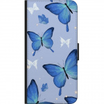 Portemonnee-hoesje voor Nokia 5.4 met Blauwe vlinders ontwerp Portemonnee-hoesje voor Nokia 5.4 met Blauwe vlinders ontwerp