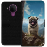 Portemonnee-hoesje voor Nokia 5.4 met Blije Hond ontwerp