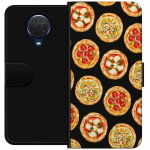 Portemonnee-hoesje voor Nokia G20 met Pizza ontwerp