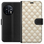 Portemonnee-hoesje voor OnePlus 11 met Goudglans ontwerp