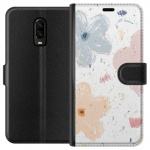 Portemonnee-hoesje voor OnePlus 6T met Bloemen ontwerp