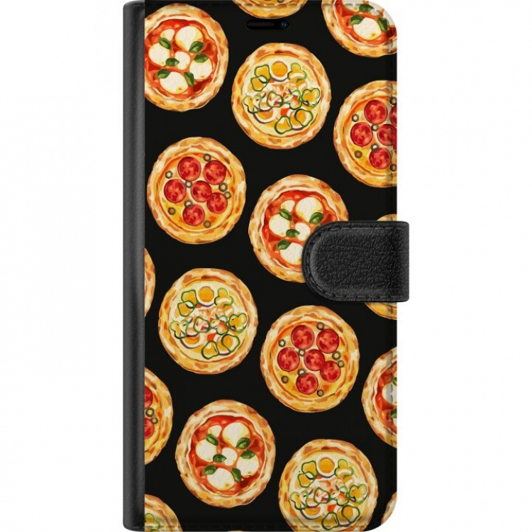 Portemonnee-hoesje voor OnePlus 6T met Pizza ontwerp