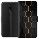 Portemonnee-hoesje voor OnePlus 6T met Luxe Patroon ontwerp