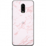 Mobiele hoes voor OnePlus 6T met Roze Hart ontwerp