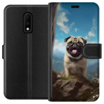 Portemonnee-hoesje voor OnePlus 7 met Blije Hond ontwerp