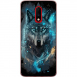 Mobiele hoes voor OnePlus 7 met Wolf ontwerp